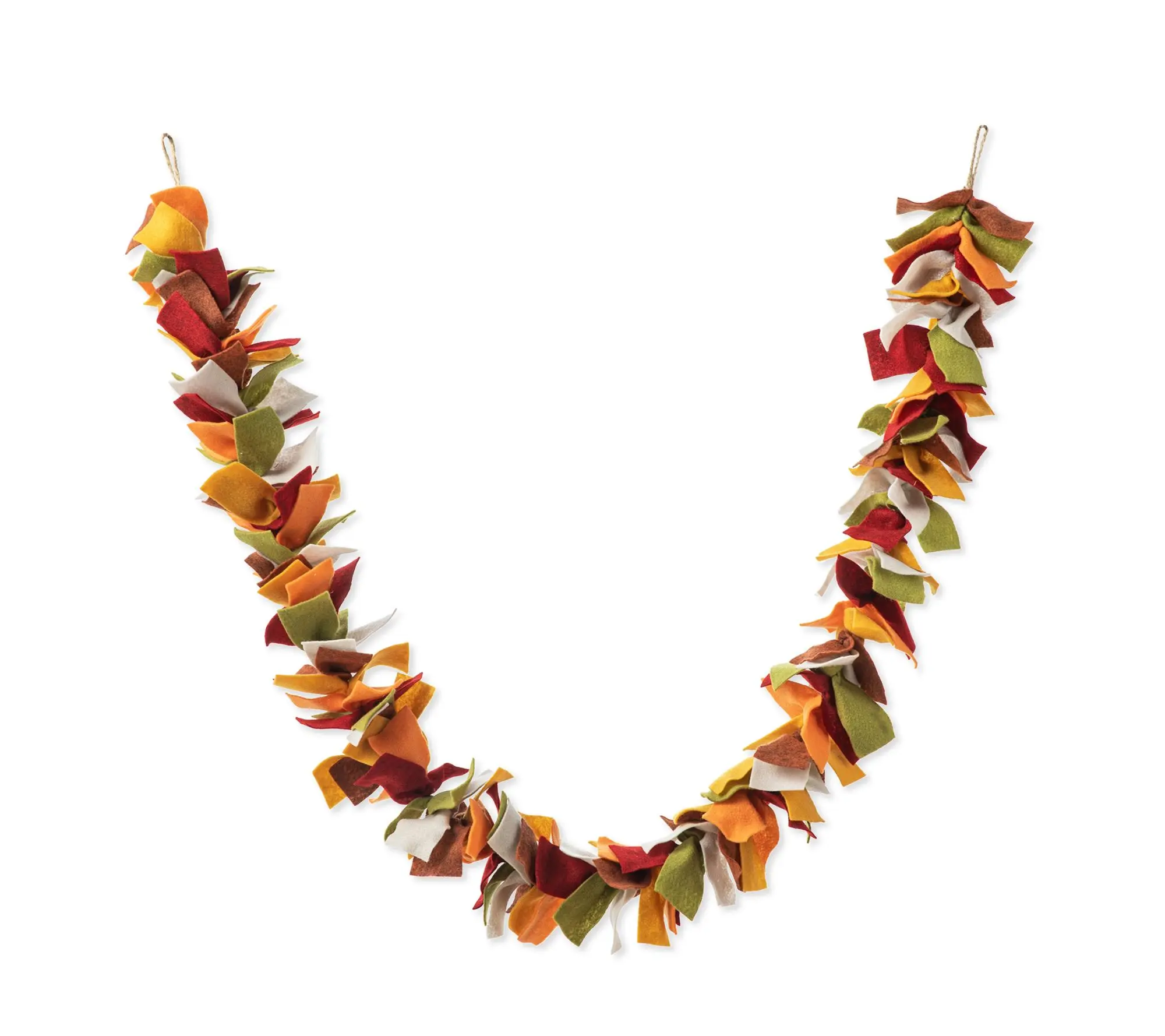 Glitzhome 6'L Fall Multi Color Felt Garland