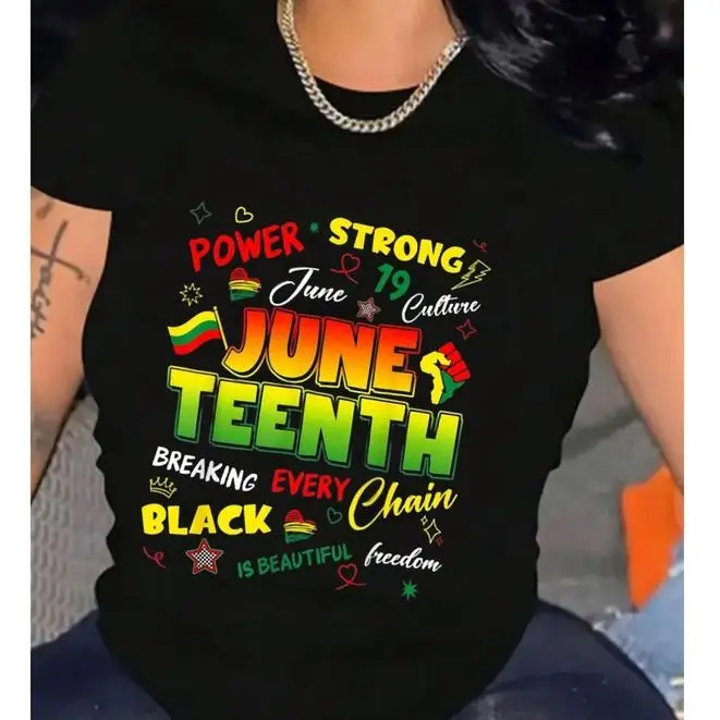 Juneteenth 19th 1865 T-shirt, Black Power Shirt, Melanin Empowerment Tee, Black Lives Matter, Unisex Graphic Summer Top