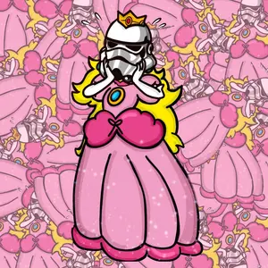 MASH-UP GALACTIC PEACH STICKER WATERPROOF