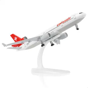 McDonnell Douglas MD-11 Swiss Air 1/300 Scale Diecast Model Plane 19CM Gift
