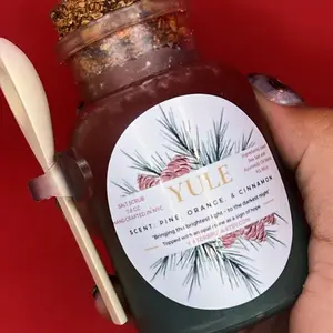 Yule Salt Scrub, Winter Holiday Scrub, Crystal Bath, Opalite Crystal, Winter Solstice, Wheel of the year,Ritual and Intention, Winter Spa skin soothing tree hut organic body skin exfoliator