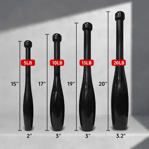 A4A 5LB Indian Club, Exercise Bat, Iron Club Bell for Strength Training and Muscle Rehabilitation