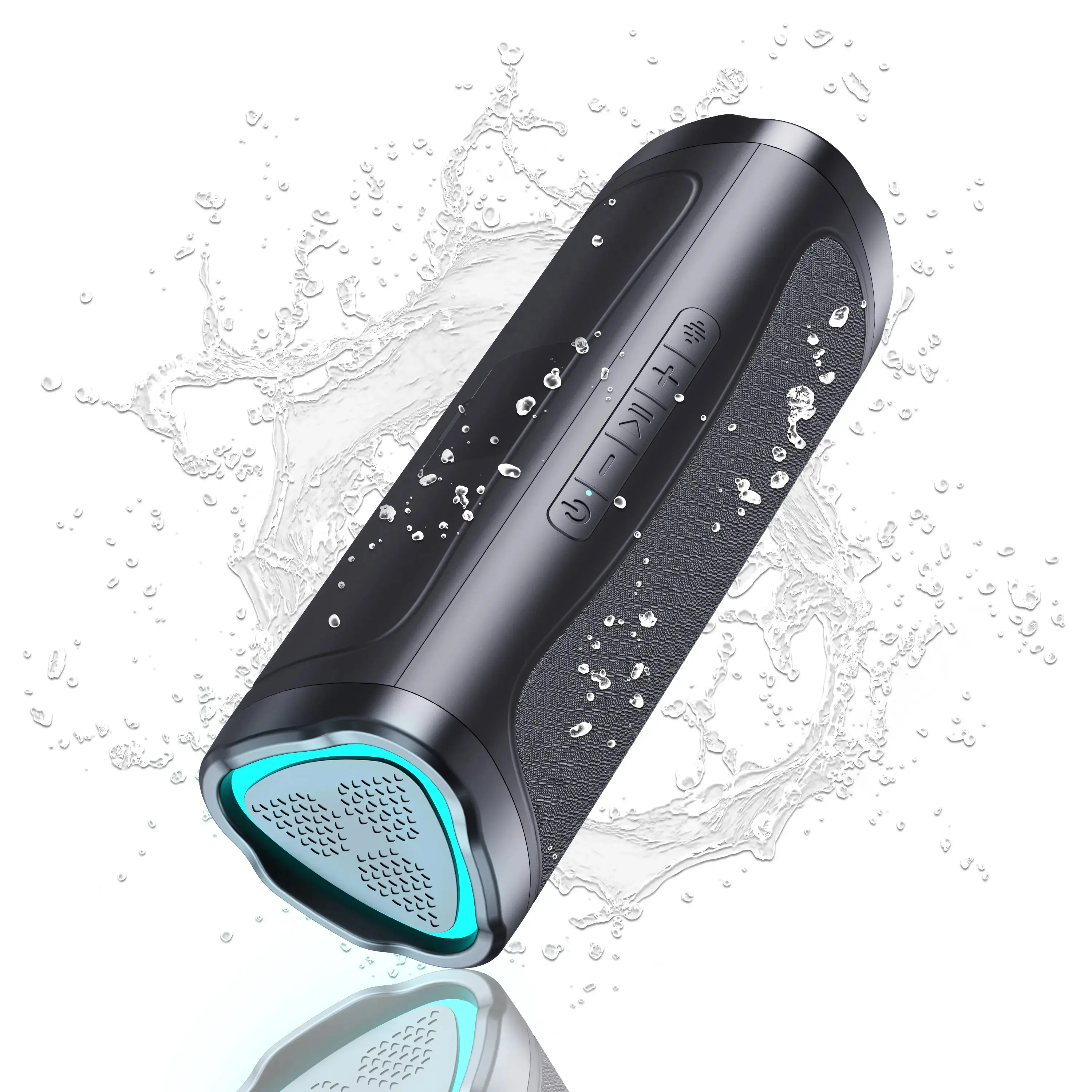 Durable BT5.3 Portable Wireless Stereo Speaker - Rechargeable Battery with Charging Cable, TWS Pairing, Button Controls, LED Light, HD Audio, for Outdoor & Home Parties, Ideal Electronic Birthday Gift Gadget