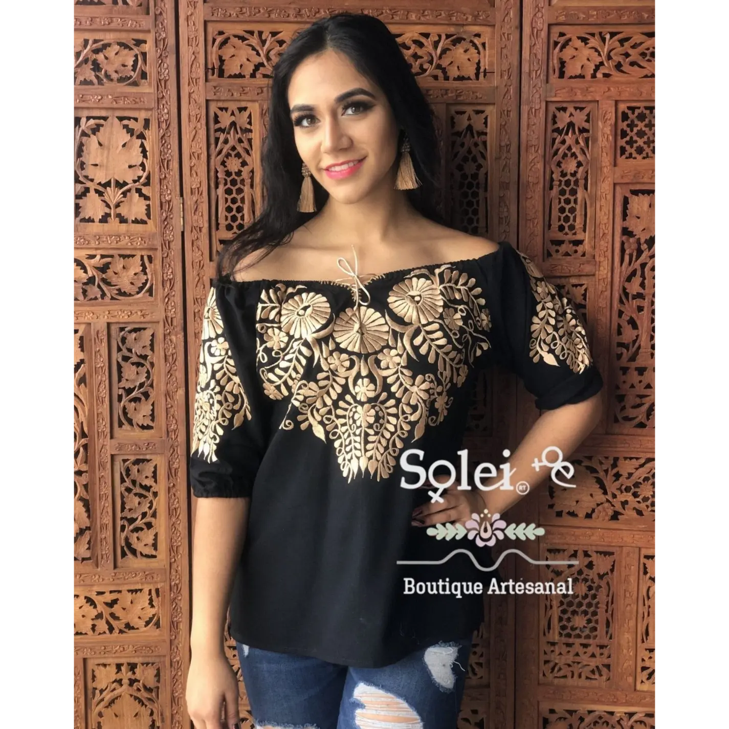 Andrea Golden Blouse