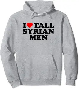 I Love Tall Syrian Men Pullover Hoodie - Jhunbacan Shop 83B0BWWN23FB