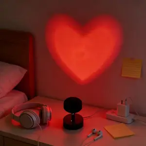 Heart Projection Ambient Light, Party Atmosphere, Modern Lighting, Fashionable Decoration, Compact Design, Durable Material, Desktop Lamp, Heart Shape Light, Ambient Led Lighting