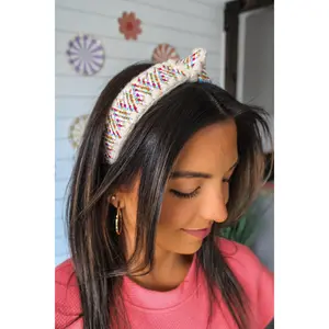 Sweet Suprise Woven Headband • Cream Multi