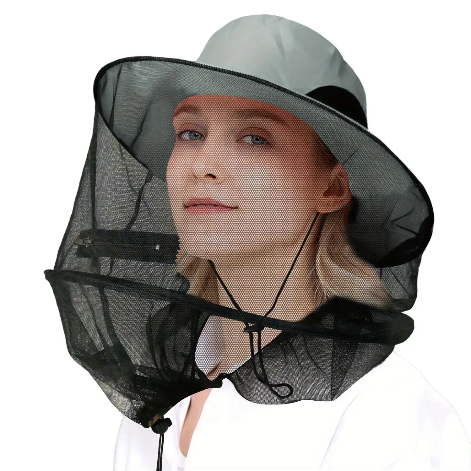 Unisex Beekeeping Hat with Mosquito Net - Insect-Repellent, Breathable Mesh Headgear for Beekeeping, Gardening, Fishing - Sun Protection for Hunters, Anglers, Outdoor Fishing Enthusiasts - Prevents Insect Infestation, Friends Who Enjoy Outdoor Fishing
