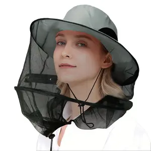 Beekeeping Hat with Mosquito Net - Insect-Repellent Headgear for Outdoors, Beekeeping, Hiking, Gardening, and Fishing - Breathable Mesh Hat - Unisex Sun Protection