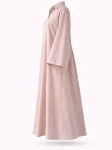 summer cotton modest maxi abaya dress