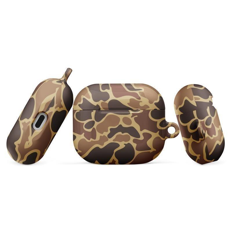 Camo Case Cover for AirPods In Drake Old School Duck Hunting Camouflage, Case For Apple AirPod Pro Gen 1, 2, 3, 4 Pefect Gift