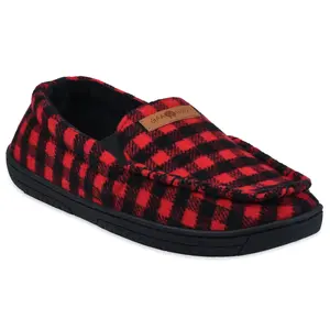 Gaahuu Mens Faux Wool Mocassin Slippers