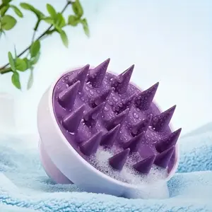 Silicone Scalp Massager Comb, Hair Brush, Shampoo Scrubber, Head Massage Tool, Soft Short Bristles, Portable Care, Waterproof, Suitable for Men and Women, Head Massagers