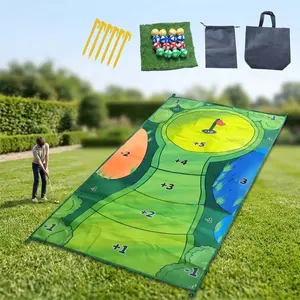 Golf Hitting Mat Set, Golf Practice Kit for Indoor Outdoor Use, 80x150cm, Ideal for Golf Training and Games, Sports Entertainment Equipment, Golf Accessory, Golf Training Tool
