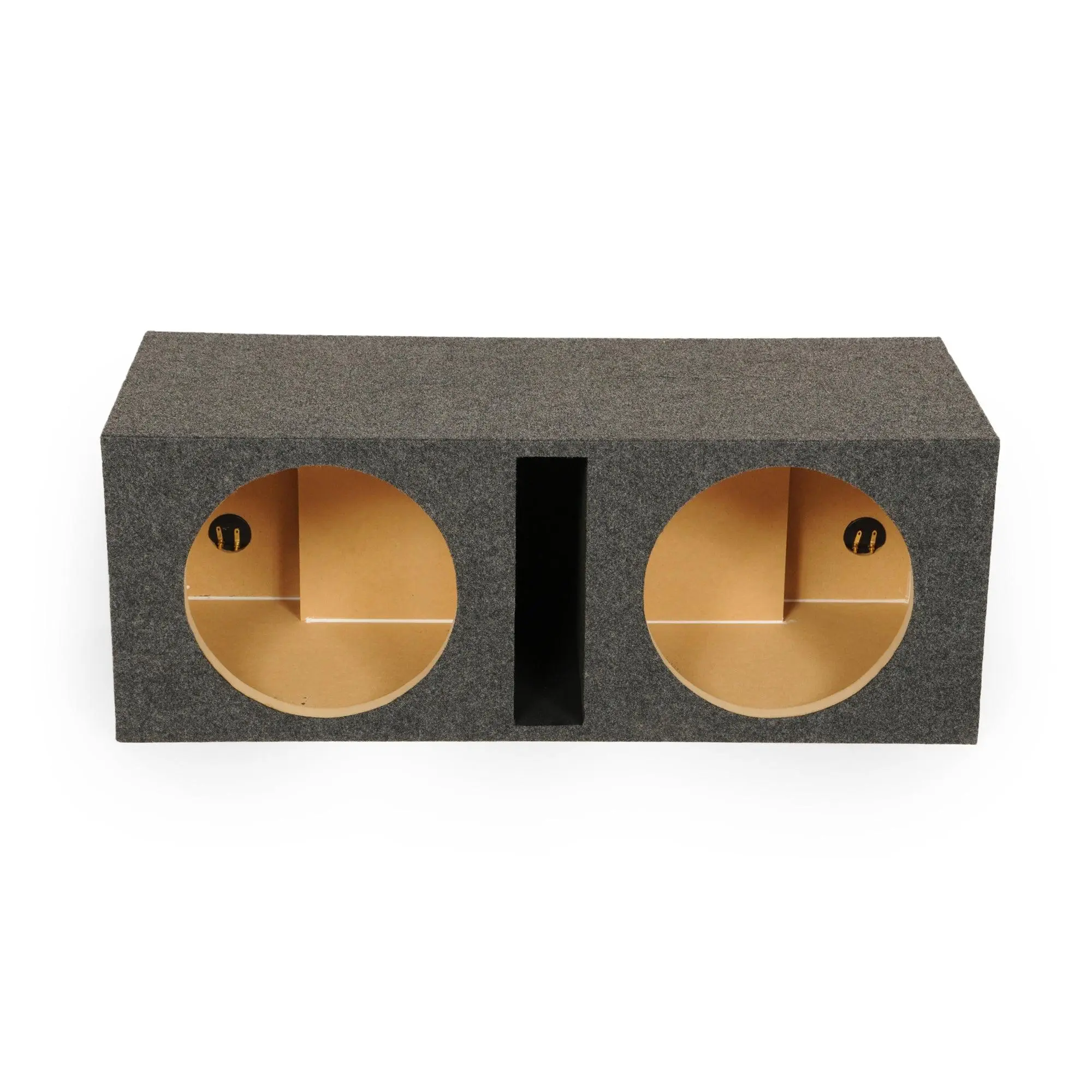 QPower QBASS Dual 12 Inch Heavy Duty Car Audio Subwoofer Enclosure Box, Charcoal QPower QBASS Dual 12 Inch Heavy Duty Car Audio Subwoofer Enclosure Box, Charcoal