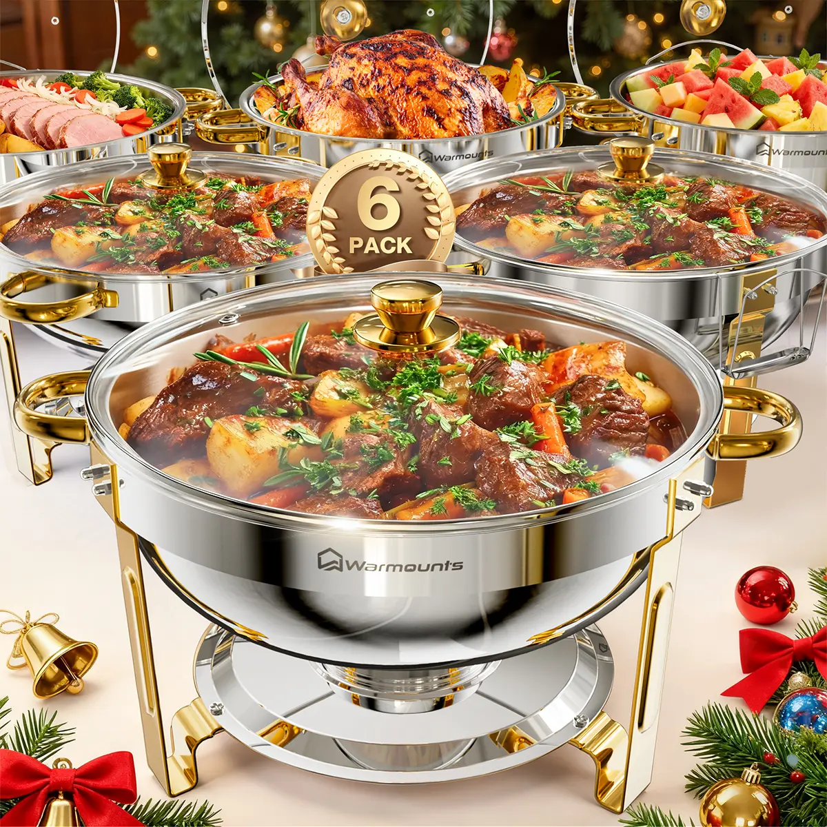 【gold Tone】6 pcs 