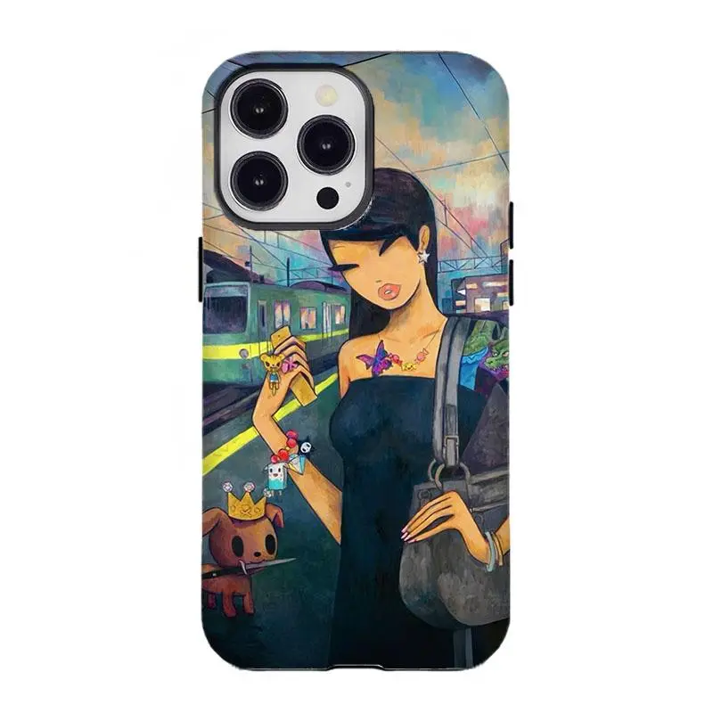 Y2k Fashion T-To.ki.doki girl Phone Case Brown Skin Girl Phone Case Compatible for Y2k Fashion T-To.ki.doki girl Phone Case Brown Skin Girl Phone Case Compatible for