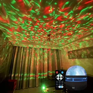 Color changing and adjustable lighting - USB powered water wave projector light, suitable for living room and bedroom decoration - perfect gift for holidays and birthdays