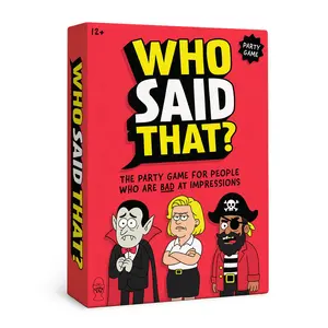 Who Said That? – The Party Game for People Who Are Bad at Impressions – Hilarious Family Guessing Game for Ages 12+, 2+ Players Required, Perfect Party Game