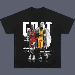 Graphic Tee,Goat JORDAN KOBE Vintage Tee JORDAN KOBE T-Shirt Unisex Basketball Shirt Graphic Tees Sweatshirt Menswear Womenswear Streetwear Retro Basketball Graphic Tee Casual Cotton Camiseta Verano Unisex Streetwear Top Men Women