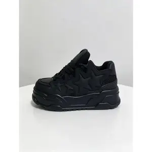 StarSneakers  BlackPlatformShoes  AllBlackOutfit  Y2KShoes  StreetwearStyle  ChunkySneakers  PlatformSneakers  GrungeAesthetic  ShoeDrop  BlackStarShoes  KawaiiStreetwear  HypebeastKicks  DailyWearShoes  TrendyFootwear