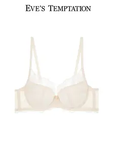 Eve's Temptation Comfortable Lace French Bra Pure Desire Plus Size Bra Large Bust Minimizer Ultra-thin Push-up Bra