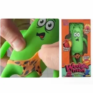 WEDGIE MAN Squishy Wicked Cool Toys Action Figure Stretch Splits Pull the Hair VIRAL Squishies Stress Fidget