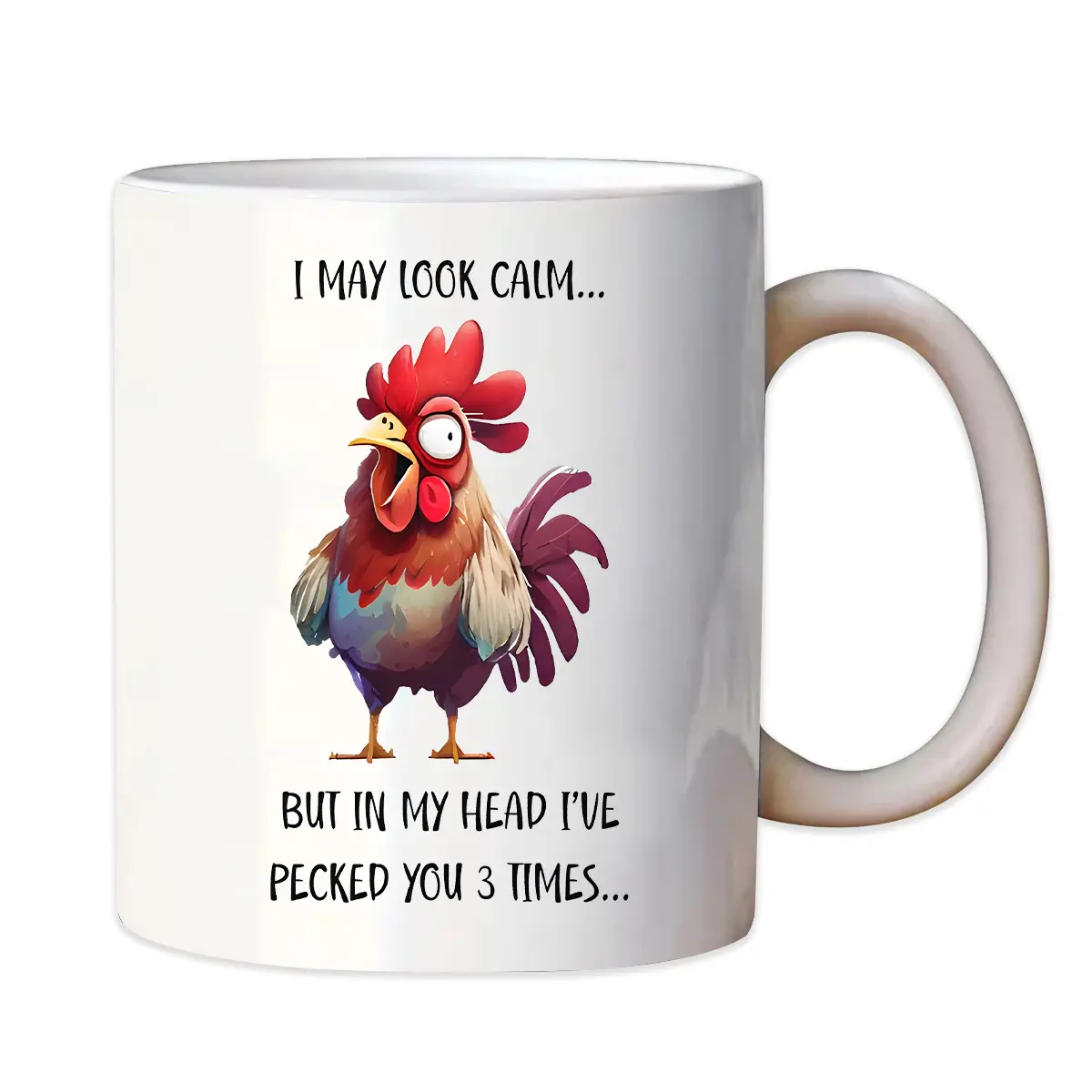 Dealing with my annoying work buddy at the office: On the outside I’m like ‘sure sure sure’… but in my head this rooster’s already pecked him 3 rounds 🐔 This Coffee Travel Mug just perfectly sums up my vibe! Stylish Coffee Mugs