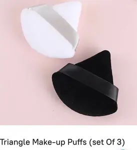 Triangle Makeup puffs (set of 4)  Colors will vary.