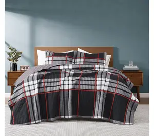 Truly Soft Danbury Plaid Full/Queen Quilt Set