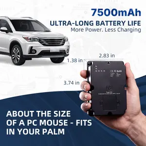 TrackerOne S20 Pro GPS Tracker 7500mAh Long Standby GPS Locator Anti-Lost Device for Truck/Moto/Car/Luggage-Can Review History Location