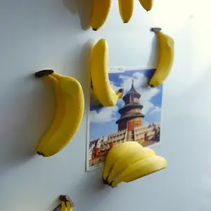 PEELZ | 3D Printed Banana Fridge Magnets, Novelty Magnet Set of 9 or 18, Funny Kitchen Gift