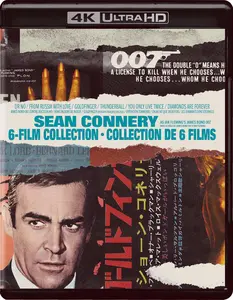 James Bond: Sean Connery 6-Film Collection  [4K ULTRA HD BLU-RAY MOVIE] Boxed Set