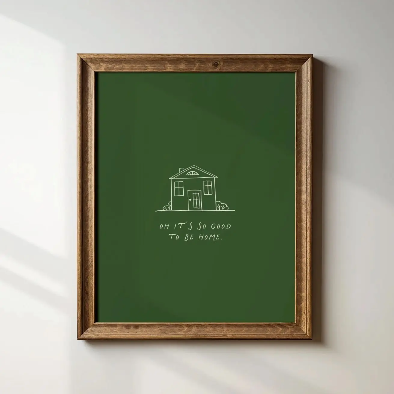 Green Home Wall Art, Inspirational Quote Print, Aesthetic Room Decor 6