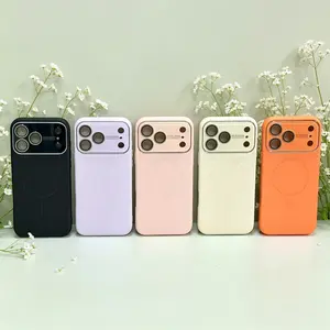 Luxury iPhone 17 Pro Max Magnetic Silicone Case with Lens Protector for Apple 13-16 Magsafe Wireless Charging Full Smartphone Cover Spring Summer Gifts for Kids Girls Women Wife tiktokshopspringglowup 18