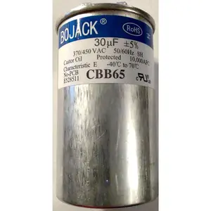 BOJACK 30 uF MFD ±5% 370V/450V CBB65 Run Round Start Capacitor E528511 - NEW