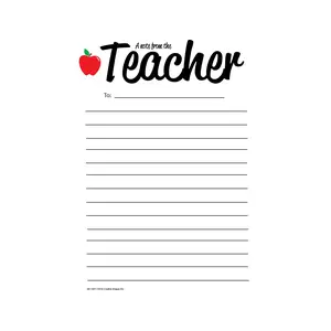SHAPES ETC. Note From Teacher - Notes to Parents