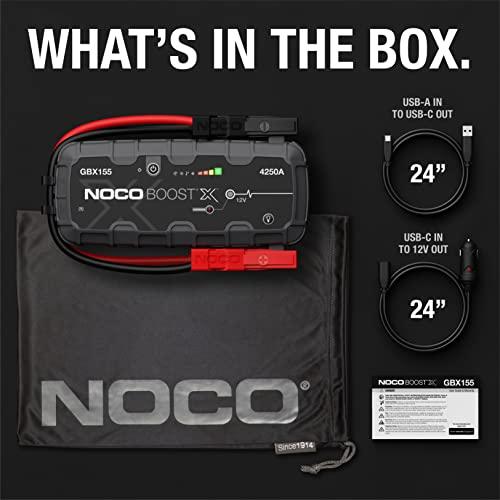 NOCO Boost X GBX155 4250A Jump Starter for 10.0L Gasoline and 8.0L Diesel Engines