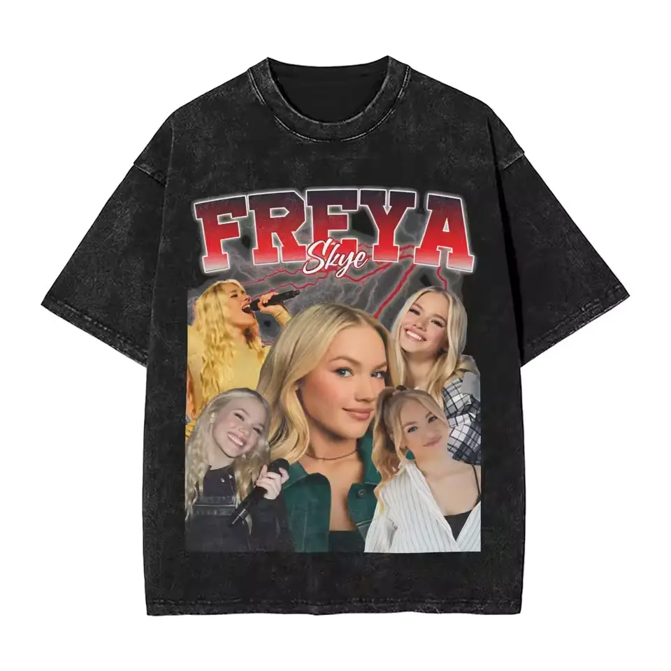 Stars Align Tour 2026 Vintage Graphic T-Shirt, Freya Skye Fan Cotton Tee, Oversized Fashion Shirt