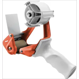 Heavy Duty Metal Frame Orange Packing Tape Dispenser 3 Inch Core with Special  Handle, Tape  for Packing Boxes with  Tempered Steel  - for 2 inch Wide Roll