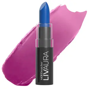 LIVAURA MOODmatcher Long Lasting Lipstick for Women – Color Changing Moisturizing Cream Lipsticks, Smudge Proof Lip Stick, Easy to Apply Lip Makeup, Made in USA (Dark Blue)