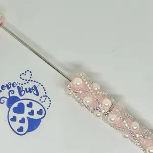 Beautiful pearl and rhinestone beadable pens, elevate your pen game today.