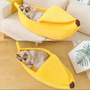 Banana Bed for Small-Medium Pets