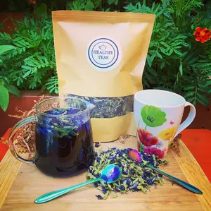 Cool Tea Peppermint Color Changing Herbal Tea- Loose Leaf, Sugar Free, Gluten-Free, Vegan, 2oz Bag, 20+ Servings natural ingredient