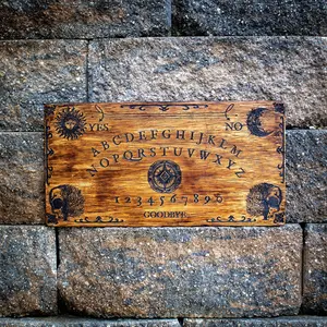 Cursed Wood Spirit Board - Ouija Board - Skull Tree Design Engraved Talking Board - Oracle Board