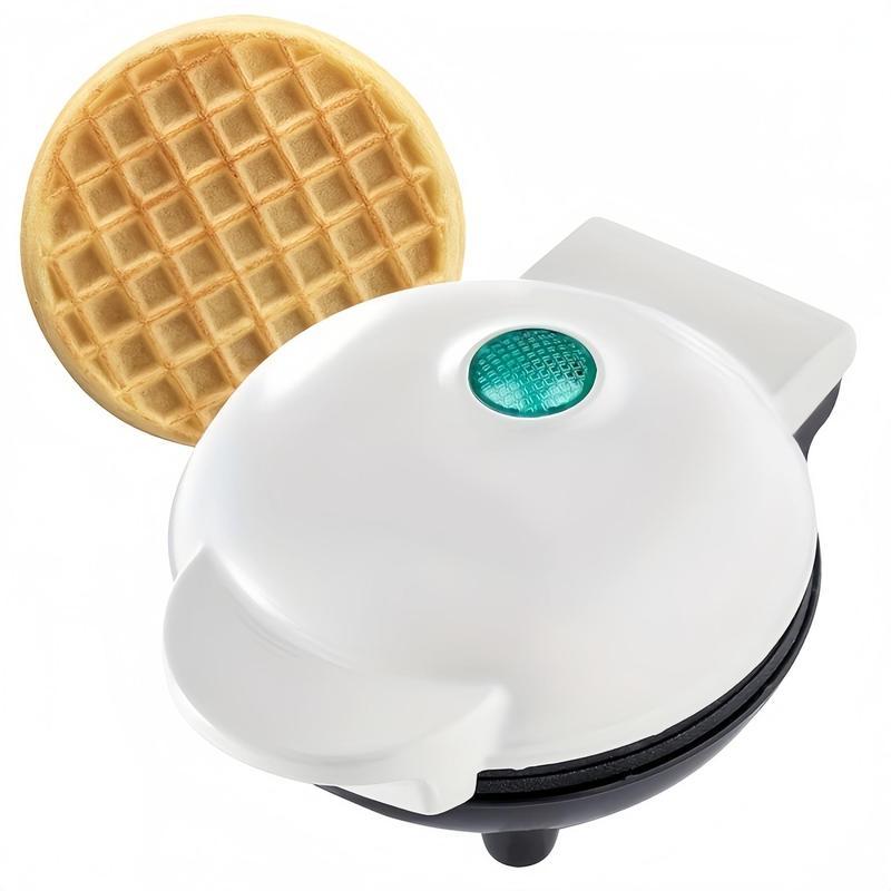 Round Mini Waffle Maker Machine, Non-stick Coating Small Pancake Baking Pan, Household Kitchen Appliances Suitable for Making Waffles, Paninis, Hash Browns