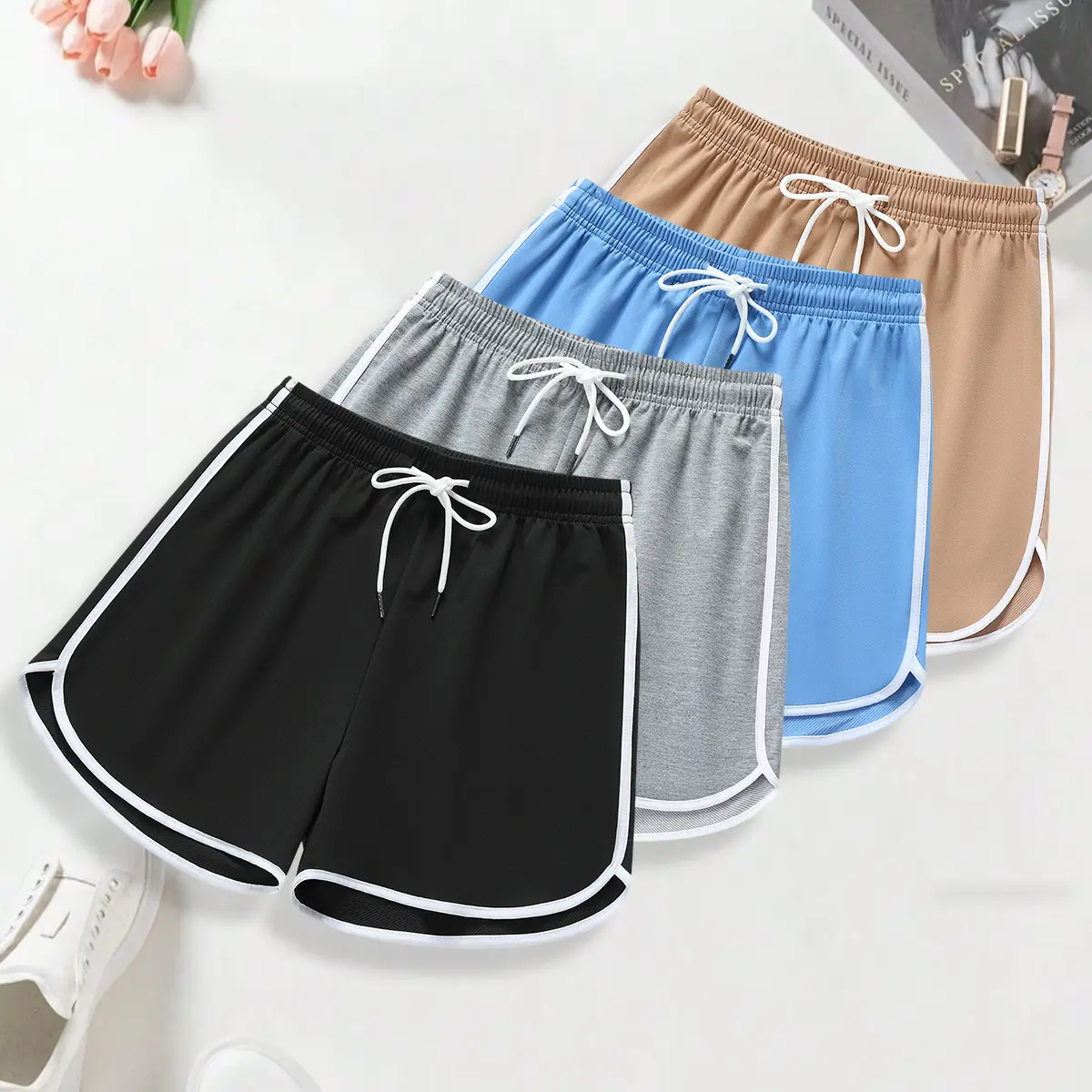 Black - Light Gray - Blue - Khaki