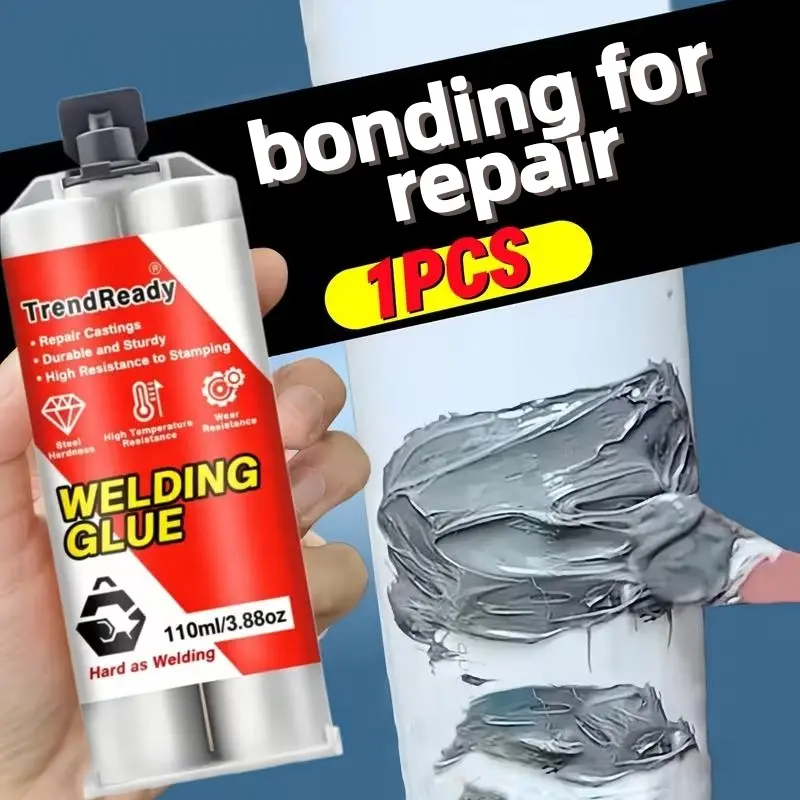 100g Two-Part Epoxy Repair Paste, Multi-surface Repair Adhesive for Metal, Castings, Wood & Household Surface Crack Repair, Waterproof Repair Compound