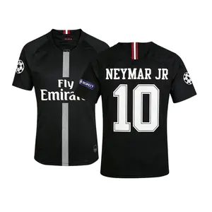 18-19 Paris Away Black No. 10 Neymar Short Sleeve Breathable Soccer Jersey