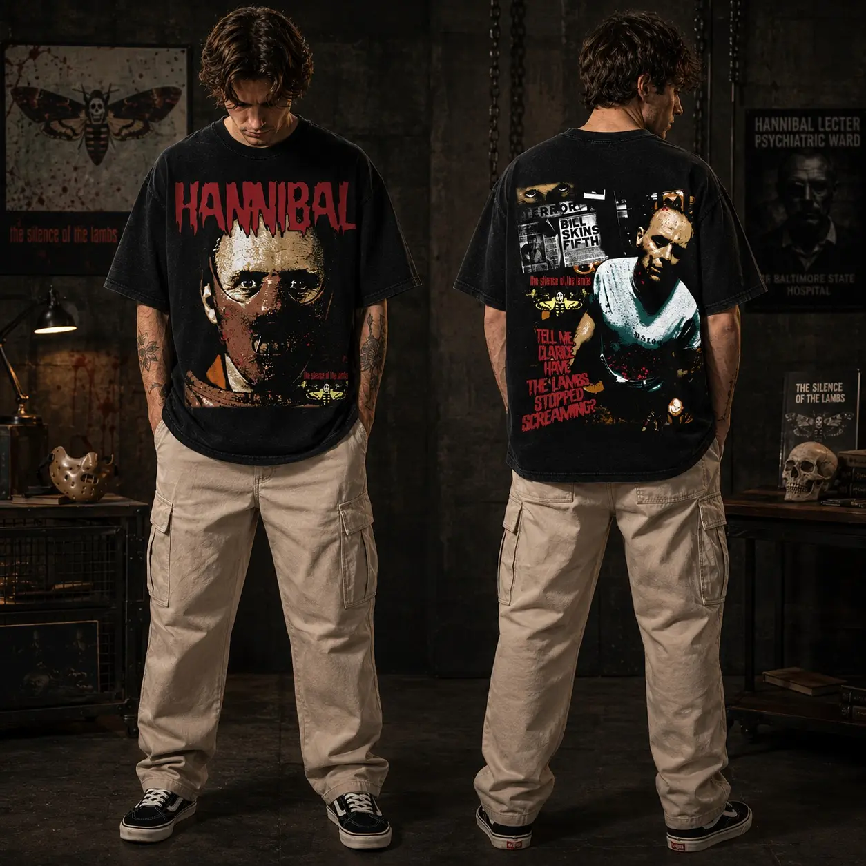 Hannibal Horror Graphic Shirt, Silence of the Lambs Movie Tee, Vintage Thriller Unisex T-Shirt